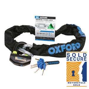 OXFORD Nemesis 16mm Chain and Padlock 1.2m 