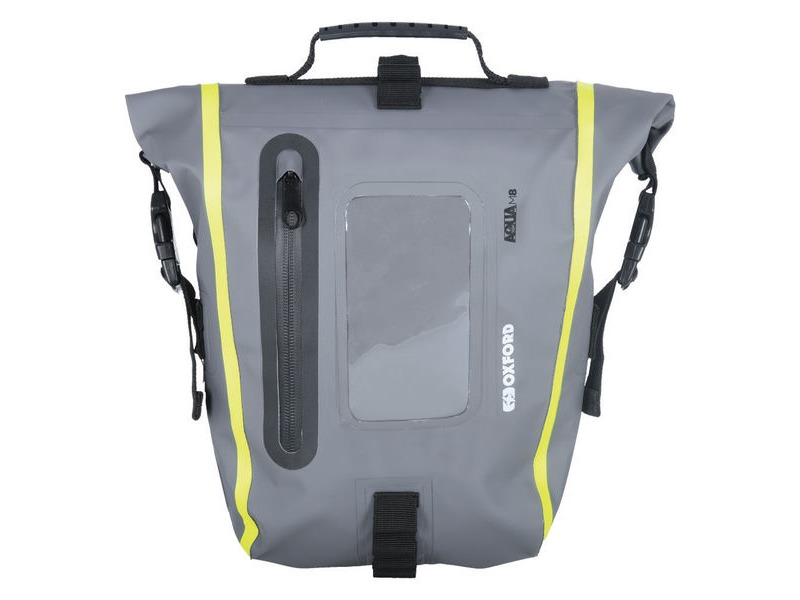 OXFORD Aqua M8 Tank Bag Black/ Grey/ Fluo click to zoom image