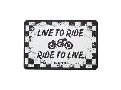 OXFORD Garage Metal Sign: RIDE