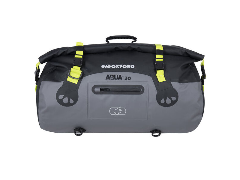 OXFORD AQUA T-30 ROLL BAG - BLACK/GREY/FLUO click to zoom image