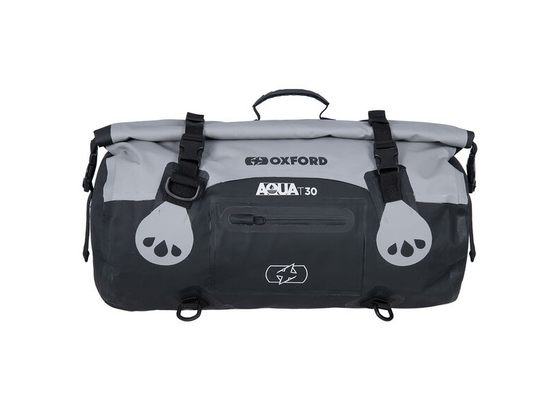 OXFORD AQUA T-30 ROLL BAG - GREY/BLACK click to zoom image