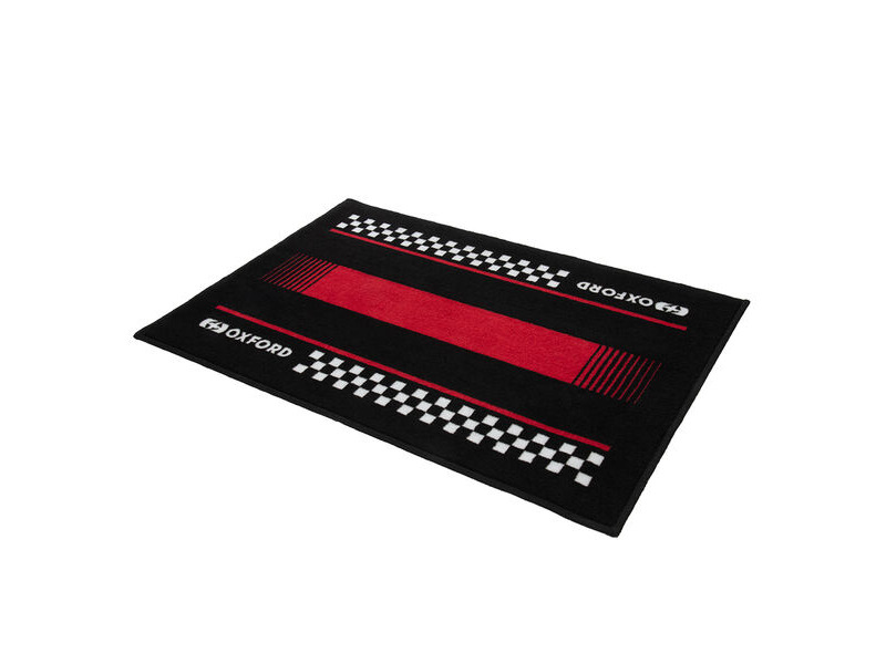 OXFORD Door Mat Pitlane Red 90 x 60cm click to zoom image