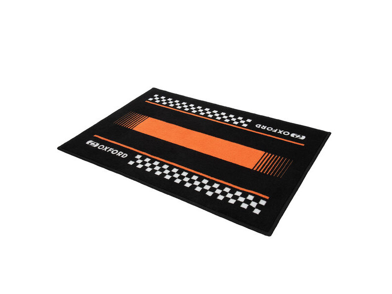 OXFORD Door Mat Pitlane Orange 90 x 60cm click to zoom image