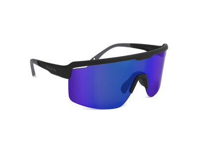 OXFORD Pave Black Frame Blue Mirror Lens Sunglasses