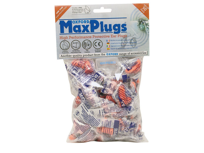 OXFORD MAX PLUGS 50 Pr VALUE PACK SNR37 click to zoom image
