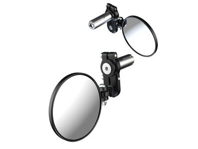 OXFORD Fold-Away Bar End Mirrors - Black Set