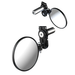 OXFORD Fold-Away Bar End Mirrors - Black Set 