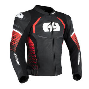 OXFORD Nexus 1.0 Leather MS Jkt Blk/Red 