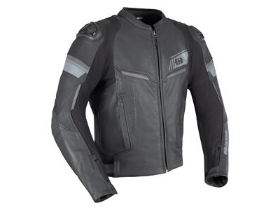 OXFORD Cypher 1.0 Leather MS Jkt Stl Blk