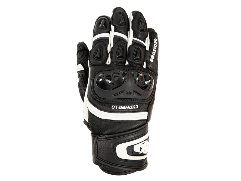 OXFORD Cypher 1.0 Short Leather MS Glove Black/White click to zoom image