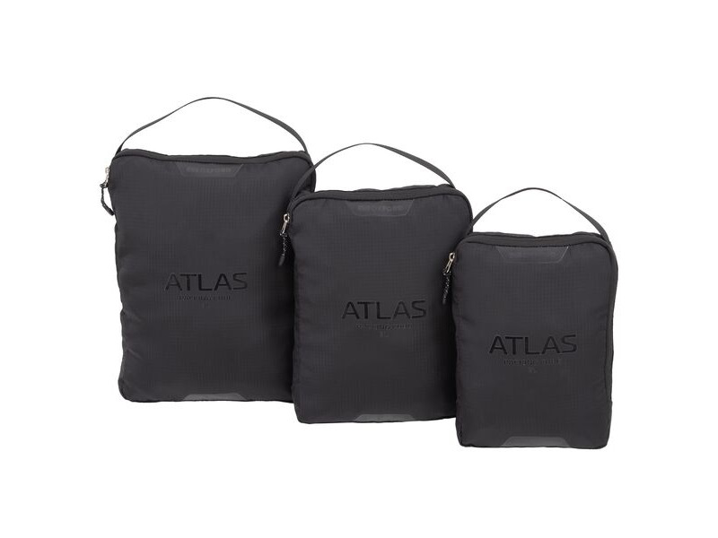 OXFORD Atlas Packing Cubes 3 -Pack Black click to zoom image