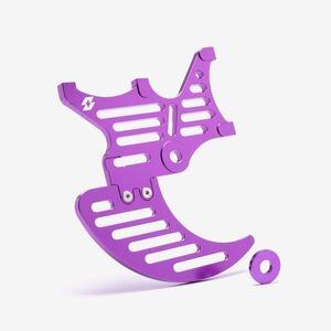 WHATEVERWHEELS Full-E Charged Rear Dual Brake Caliper And Disc Guard 200mm Purple 