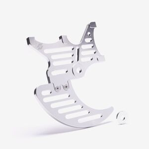 WHATEVERWHEELS Full-E Charged Rear Dual Brake Caliper And Disc Guard 200mm Silver 