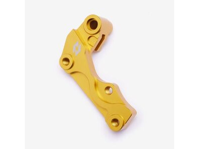 WHATEVERWHEELS Full-E Charged Front Gold Brake Disc Bracket for 270mm Oversize Floating Brake Disc