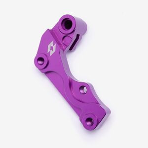 WHATEVERWHEELS Full-E Charged Front Purple Brake Disc Bracket for 270mm Oversize Floating Brake Disc 