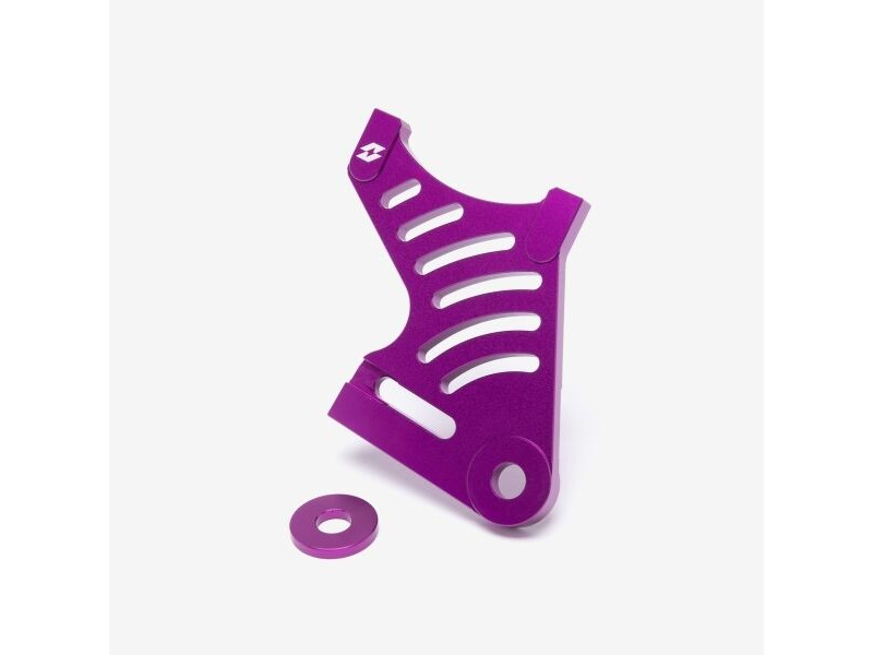 WHATEVERWHEELS Full-E Charged Rear Brake Disc Bracket Aluminium 250mm Purple click to zoom image