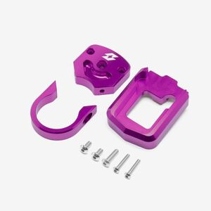 WHATEVERWHEELS Full-E Charged Speedo Relocation Bracket Purple 