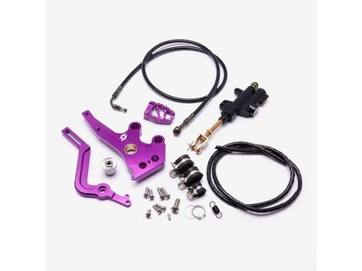 WHATEVERWHEELS Full-E Charged Rear Hydraulic Foot Brake Purple