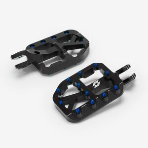 WHATEVERWHEELS Full-E Charged Black Foot Peg Set Blue Pins 