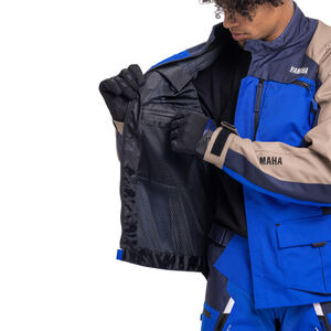 YAMAHA ATV Riding Jacket - Mens L Blue  click to zoom image