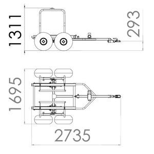 CHAPMAN BT500 Bale Transporter click to zoom image