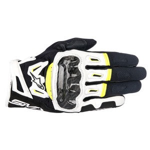 ALPINESTARS SMX-2 Air Carbon V2 Glove Black White Yellow Fluo 