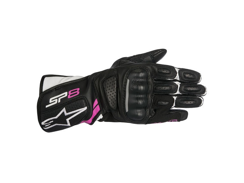 ALPINESTARS Stella Sp-8 V2 Gloves Black White Fuchsia click to zoom image