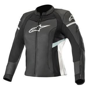 ALPINESTARS Stella Kira Leath Jkt B/W/Teal 