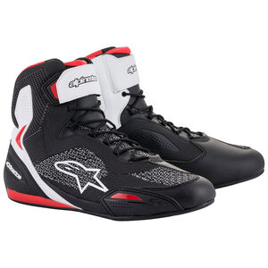 ALPINESTARS Faster 3 Rideknit Shoes Black/White/Red 