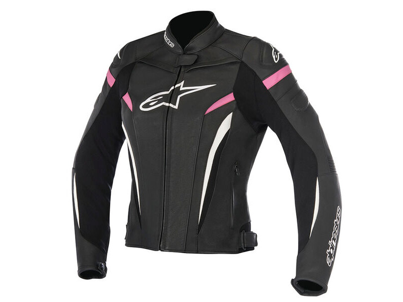 ALPINESTARS Stella Gp Plus R V2 Leather Jacket Black Fuchsia click to zoom image