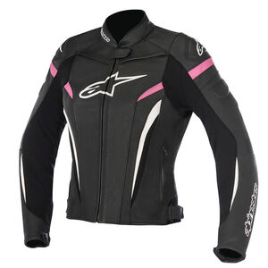 ALPINESTARS Stella Gp Plus R V2 Leather Jacket Black Fuchsia 