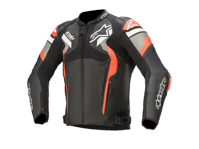 ALPINESTARS Atem v4 Leather Jkt Blk/Gry/Red/Fluo