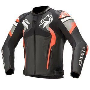 ALPINESTARS Atem v4 Leather Jkt Blk/Gry/Red/Fluo 