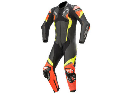 ALPINESTARS Atem v4 Leather 1 Pc Blk/Red/Flu/Yel