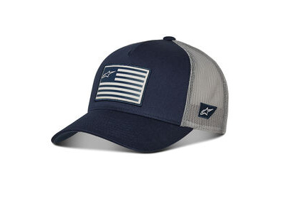 ALPINESTARS Flag Snapback Hat Navy Grey