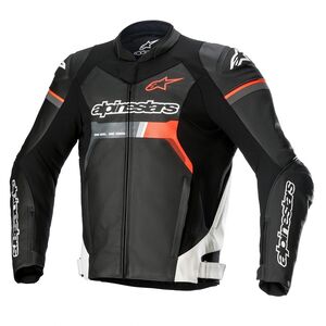 ALPINESTARS Gp Force Leather JacketB/W Red Fluo 