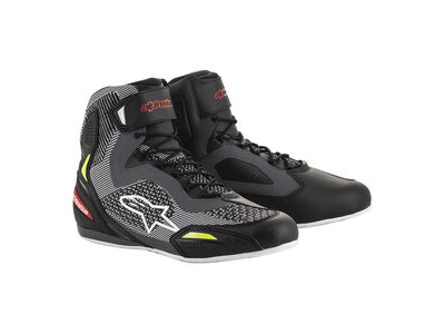 ALPINESTARS Faster-3 Rideknit Shoes Black Red Yell Fluo