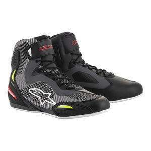 ALPINESTARS Faster-3 Rideknit Shoes Black Red Yell Fluo 