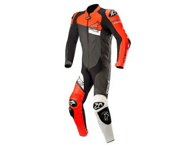 ALPINESTARS Gp Plus Venom Leather Suit Black Red Fluo White