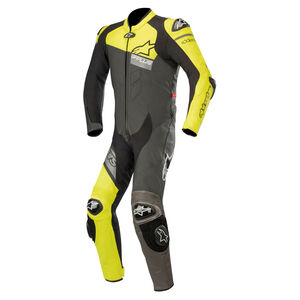 ALPINESTARS Gp Plus Venom Leather Suit Black Yellow Fluo Gray 