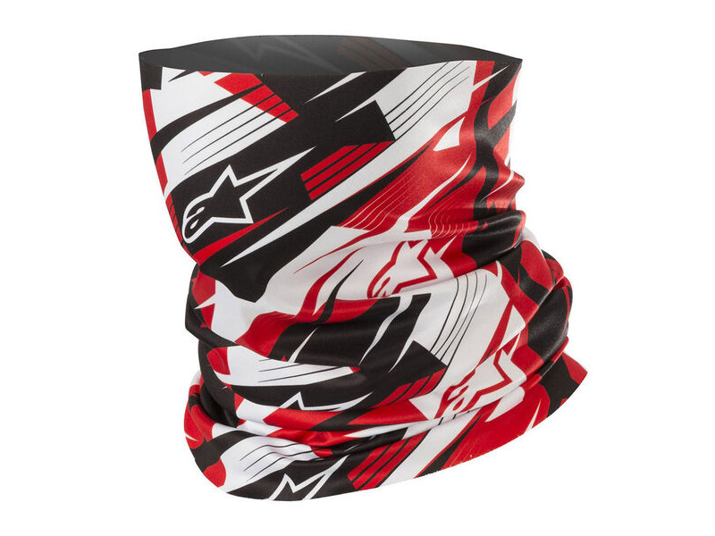 ALPINESTARS Blurred Neck Tube Black W/Red click to zoom image