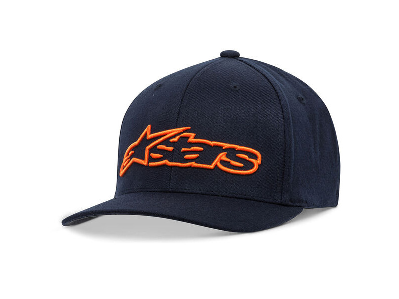 ALPINESTARS Blaze Flexfit Hat Navy/Orange L/XL click to zoom image