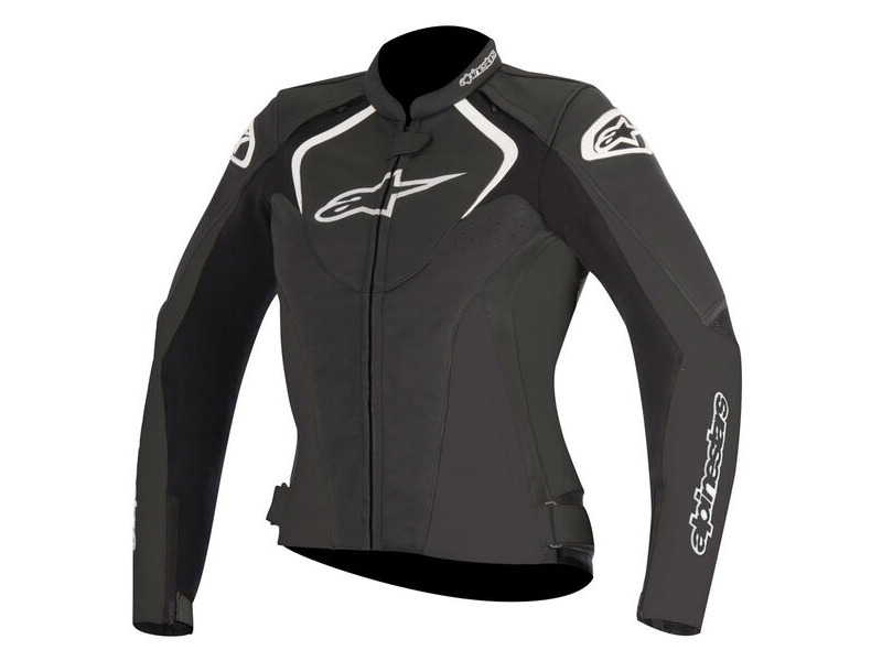 ALPINESTARS Stella Jaws Leather Jacket Black click to zoom image