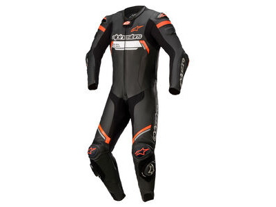 ALPINESTARS Alpine Missile V2 Ignition Leather Suit 1 Pc Black Red Fluo