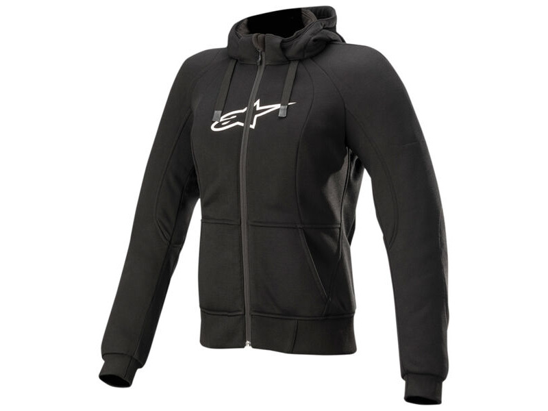 ALPINESTARS Stella Chrome Sport Hoodie Black click to zoom image