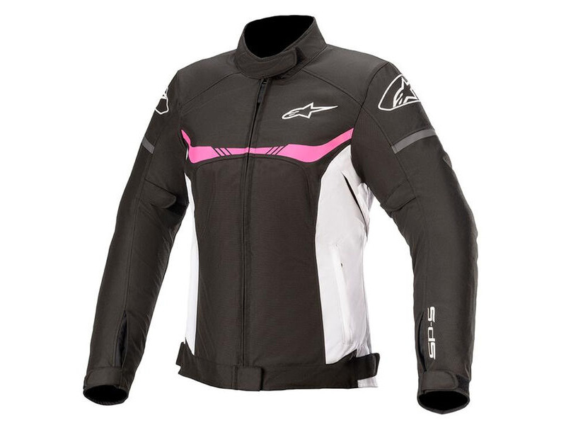 ALPINESTARS Stella T-SPS Waterproof Jkt Blk/Wht/Fuchsia click to zoom image