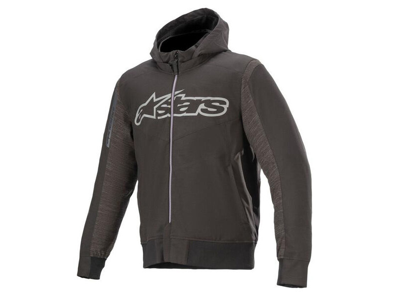 ALPINESTARS Rhod Windstopper Hoodie Melange Black click to zoom image