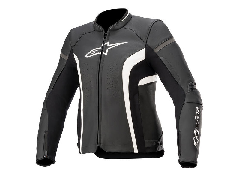 ALPINESTARS Stella Kira V2 Leather Jkt Black/White click to zoom image