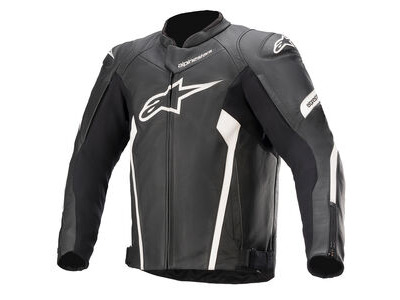 ALPINESTARS Faster V2 Leather Jacket Black White