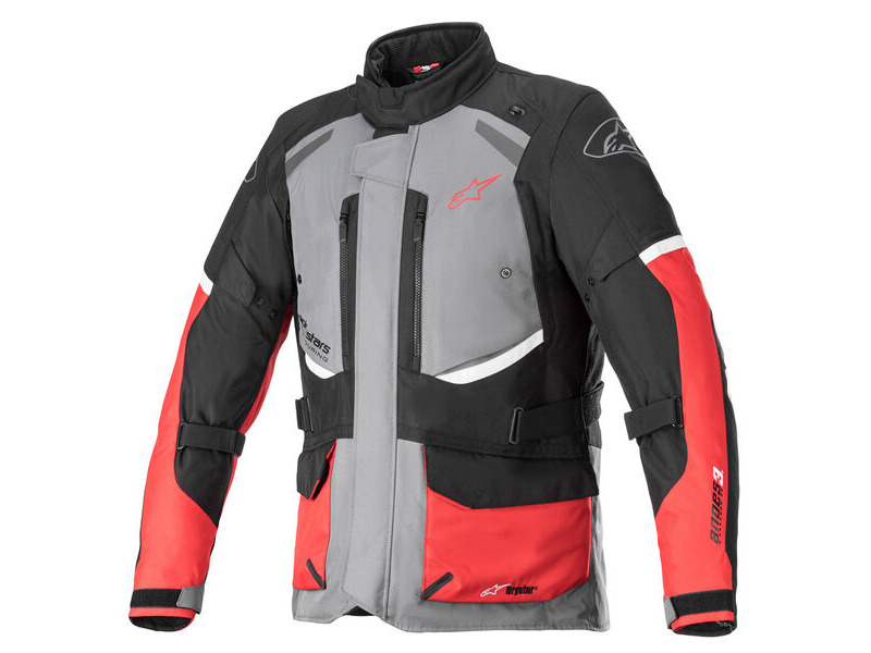 ALPINESTARS Andes V3 Drystar Jkt Dark Grey Blk Bright Red click to zoom image